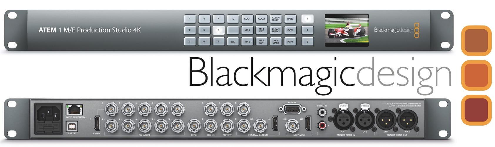 BlackMagic 1 M/E Production Studio 4K Switcher – Frank Gear