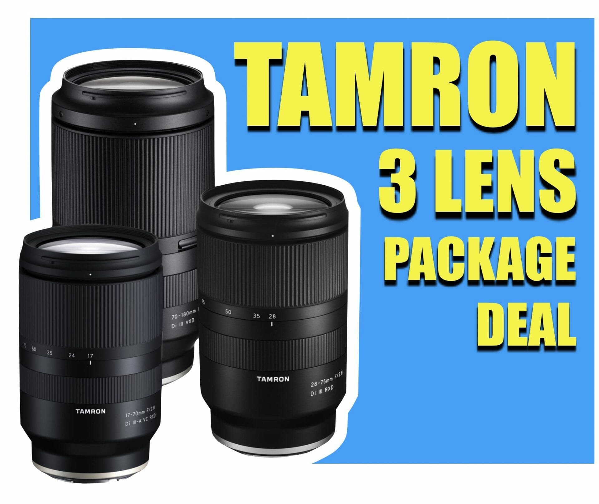 Tamron EMount Zoom Lens Package Frank Gear